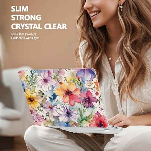 May Chen Compatible with MacBook Air 13 inch Case 2022 2021, 2020-2018 Release Model: M1 A2337 A2179 A1932, Plastic Hard Shell Case Cover for Mabook Air 13 inch with Retina Dispaly, Abstract Florals - color: Abstract Florals