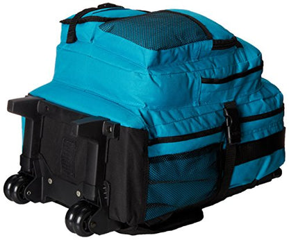 Everest Deluxe Wheeled Backpack, Turquoise, One Size - color: Turquoise