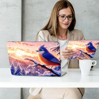 Laptop Skin Sticker Decal Cover,Beautiful Bird | DIGTIALL Universal Laptop Skin Sticker, Waterproof Removable Notebook Decal Protector Cover for 12 13 14 15 Inch Laptops - color: Beautiful Bird