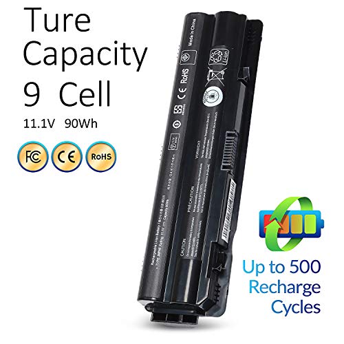 LQM 90Wh R795X Laptop Battery Replacement for Dell XPS 17 15 14 | Dell XPS 17 15 14 L701X L702x L501X L502x L401X Fit 312-1123 312-1127 453-10186 J70W7 JWPHF P09E WHXY3 - color: R795X