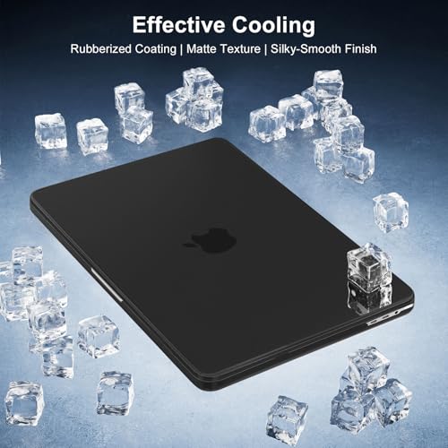 MOSISO Compatible with MacBook Pro 13 inch Case M2 M1 2026 2025 2024-2016 | A2338 A2251 A2289 A2159 A1989 A1708 A1706, Plastic Hard Shell&Keyboard Cover&Screen Film&Storage Bag, Black - color: Black