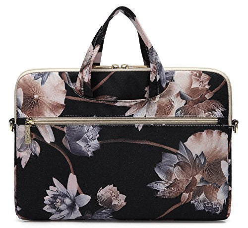 DACHEE Laptop Shoulder Bag for 15 Inch/15.6 Inch Macbook Pro - color: Lotus