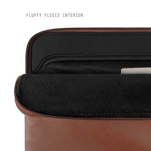 Comfyable Slim Protective Laptop Sleeve Compatible with 13/14 Inch MacBook Air & MacBook Pro M5/M4/M3/M2 Pro/Max 2026, Mac Travel Case, Laptop Pouch, Slim PU Leather Cover, Brown - color: Brown, size: For 13.3"-14" Mac Pro / Mac Air