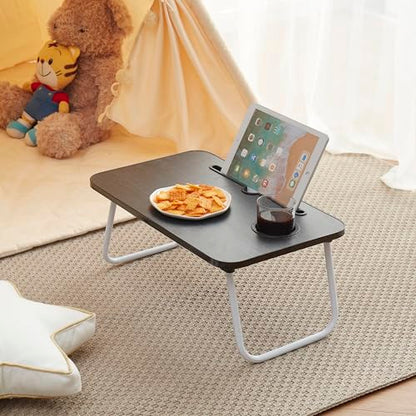 Laptop Bed Tray Table, Laptop Stand, Portable Lap Desks with Foldable Legs, Reading Desk for Sofa Couch Floor - Small - size: Standard Small
