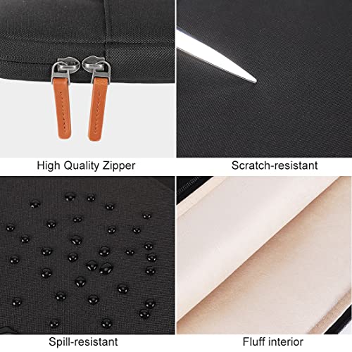DOMISO Laptop Case Sleeve Protective Cover Compatible with MacBook Air 13 M4 M3 M2,MacBook Pro M2 M1,iPad Air/Pro,13 inch Dell,Lenovo, HP,Asus,Waterproof Computer Cases Bag with Handle,Black - color: Black, size: 13" for MacBook Air/Pro