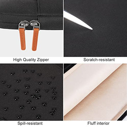 DOMISO Laptop Case Sleeve Protective Cover Compatible with MacBook Air 13 M4 M3 M2,MacBook Pro M2 M1,iPad Air/Pro,13 inch Dell,Lenovo, HP,Asus,Waterproof Computer Cases Bag with Handle,Black - color: Black, size: 13" for MacBook Air/Pro
