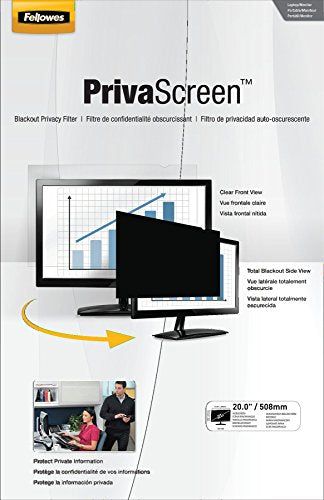 Fellowes PrivaScreen Privacy Filter for 20.0 Inch Widescreen Monitors 16:9 (4813101) - size: 20.0" W 16:9, style: Widescreen