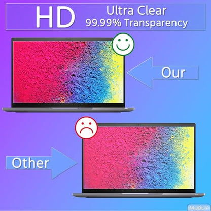 2 Pack 17.3" Laptop Screen Protector Tempered Glass Designed for Universal 17.3 inch with 16:9 Aspect Ratio Laptop Screen Protector, (383mm x 215mm) , High Definition Clear,9H Hardness, Bubble Free - size: 17"(16:9)