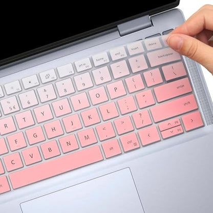 Keyboard Cover for Dell 14 Plus DB04250 DB04255 DB14250 DB14255 14", Dell Inspiron 14 5440 5441 5445 7440 7441 7445 & Inspiron 16 7640 US Layout (Not Fit:Dell 14S & 14 DA14250 Premium)-Ombrepink - color: Ombrepink