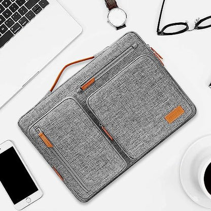 MOSISO 360 Protective Laptop Case 14 inch, 14 inch Laptop Sleeve | Compatible with HP Lenovo Dell ASUS Acer,HP Stream,Dell Latitude, Side Open Carrying Case with 4 Zipper Pockets, Gray - color: Gray, size: 14 inch
