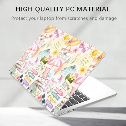 Compatible with MacBook Neo 13 inch Case 2026 Cute Sea Beach Bus | Release Model A3404 with A18 Pro Chip | Vacation Protective Hard Shell Matte Cover for MacBook Neo 13'' - color: Beach B, size: MacBook Neo 13 inch