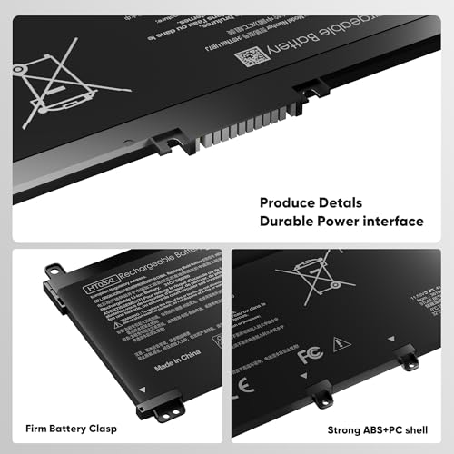 L11119-855 Laptop Battery HT03XL for HP Pavilion 14-CE 14-CF 14-DF 15-CS 15-DA 15-DB 15-DW 17-by 17-CA Series 15-CS0053CL 15-DW0033NR 15-DA0014DX L11421-542 L11421-2C2 HSTNN-UB7J HSTNN-DB8R HT03041XL - size: 7.35 x 3.5 x 0.25 inches L11119-855 BATTERY