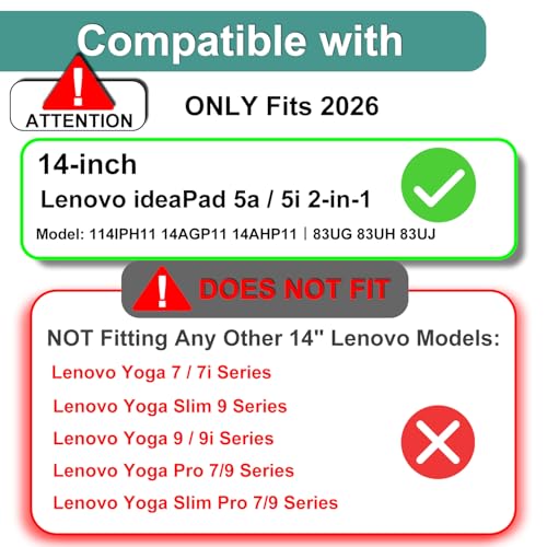KEANBOLL 3 Pack Anti Glare (Matte) Screen Protector Designed for Lenovo ideaPad 5 / 5i / 5a 14" 2-in-1 2026 Touchscreen Laptop, (14IPH11 14AGP11 14AHP11丨83UG 83UH 83UJ)