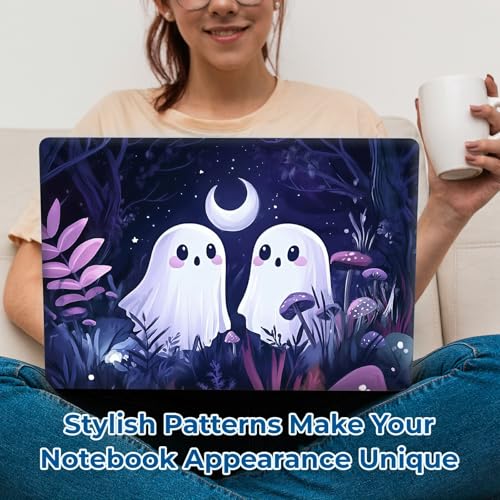 Reusable Universal Laptop Skin Sticker, Cut to Fit for 11.6–15.6 Inch Laptops, Waterproof Protective Film, No-Residue - Ghost Friends - color: Ghost Friends
