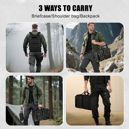 3-in-1 Laptop Briefcase for Men, 15.6 Inch Convertible Work Bag