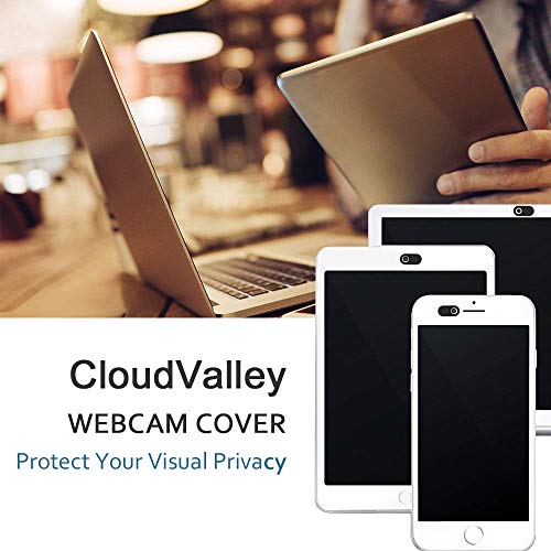 CloudValley Laptop Camera Cover Slide, Metal 0.023 Inch Ultra-Thin, 2 Pack | Web Webcam Cover for MacBook Pro / Air, Laptop, iMac, iPad, iPhone 8/7, PC Accessories, Privacy Protection, Black & White - color: Withe & Black