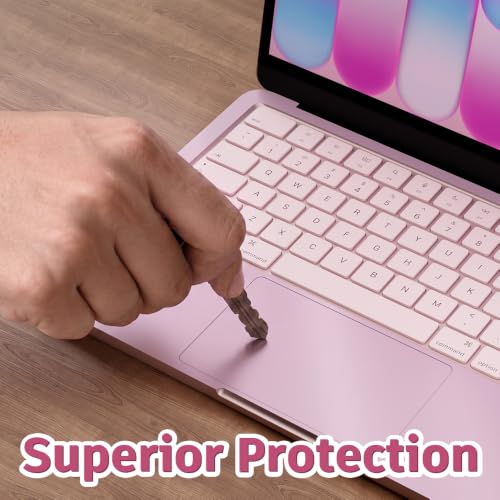 Palm Rest Decal for MacBook Neo Vinyl Skin | Scratch-Resistant with Trackpad Protector,Removable Fingerprint-Resistant Keyboard Edge Skin (Pink) - color: Pink