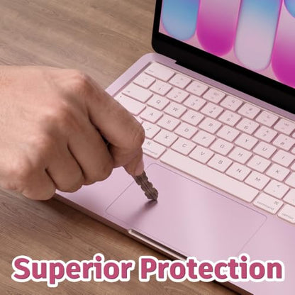 Palm Rest Decal for MacBook Neo Vinyl Skin | Scratch-Resistant with Trackpad Protector,Removable Fingerprint-Resistant Keyboard Edge Skin (Pink) - color: Pink