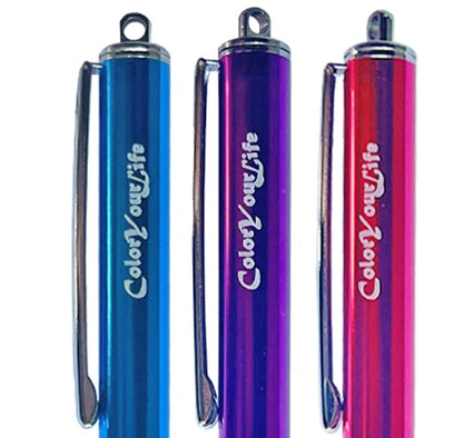 3-Pack 5.3'' Micro-Knit Mesh Tip Capacitive Stylus Pens for Touch Screens with Replaceable Fiber Tips, Universal Stylus Pens and Cleaning Cloth (Hot Pink, Light Blue, Purple) - color: Hot Pink, Light Blue, Purple