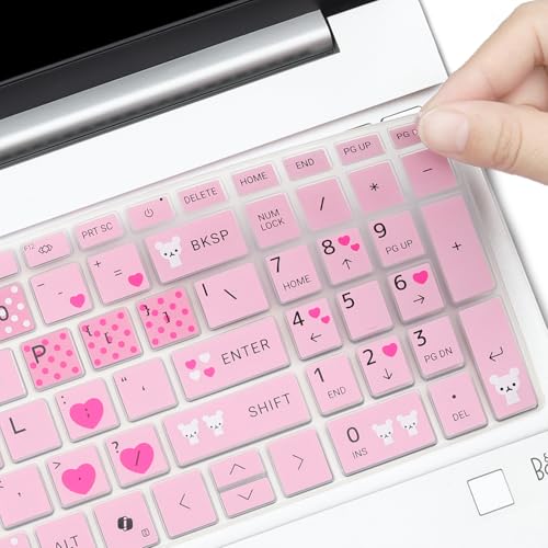 Keyboard Cover for 2026 2025 2024 HP 15.6 inch Laptop 15-fc 15-fd Series, HP 15z-fc000 15t-fd000 15-fd0123dx 15-fd0127dx 15-fc0245dx 15-fc0025dx 15-fd0023dx 15-fd0005dx 15t-fd100 fd0083wm fc0093dx - color: Lovly