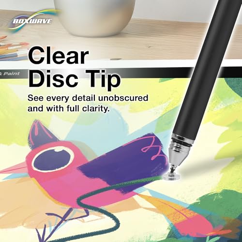 BoxWave Stylus Pen Compatible with Dell Latitude 5430 - FineTouch Capacitive Stylus, Super Precise Stylus Pen - Jet Black