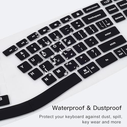 Keyboard Cover for Logitech Ergo K860 Wireless Ergonomic Keyboard, Black - color: Black, size: Logitech K860