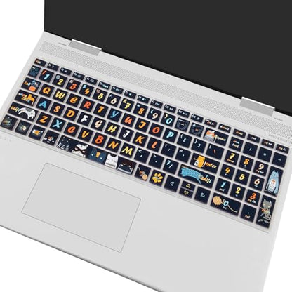 Keyboard Cover for HP Envy x360 15m-bp/bq /2020 2019 HP Pavilion 15/ HP Pavilion x360 15.6” Series/HP Envy 17 17.3" Series/HP Laptop 15t 17t 17-ca0011nr 17-by0040nr, Cat - color: Cat