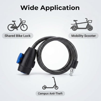 Bike Lock,Bike Cable Lock with Keys,Durable Steel,Coiled Steel Security Cable for Bicycle with Keys for Outdoor Equipment,Bicycles,Scooters,Fence