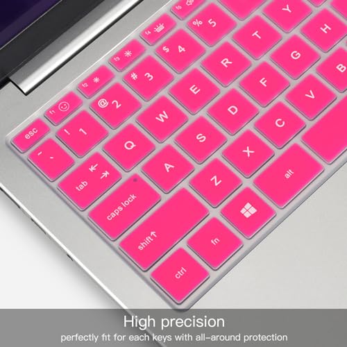 Keyboard Cover for 2023 HP Envy 2-in-1 14" 14t-es000 14-es0013dx 14-es0033dx, HP 14" Laptop 14-ep 14-em 14t-ep000 14z-em000 14-ep000 14-ep0097nr 14-ep0145cl 14-em0047nr Keyboard Skin, Hot Pink - color: Hot Pink