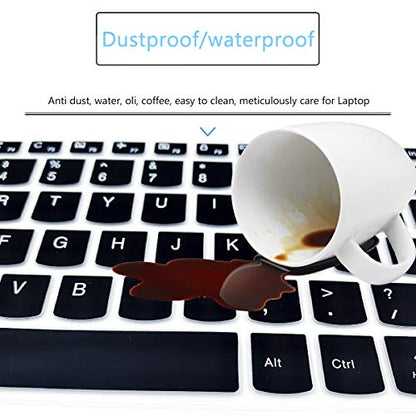 MUBUY Keyboard Cover for 2020 2019 New Lenovo IdeaPad 15.6" 17.3" 320 330 330s 340s 520 S540 720s 130 S145 L340 S340 V330 V130 Keyboard Protective Skin [with Numeric Keypad] -Black - color: Black