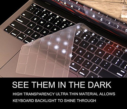 Premium Ultra Thin MacBook Pro 13 inch Keyboard Cover for Apple MacBook Pro 13 inch Model A1708 Without Touch Bar Only(with Function Keys, 2019-2016 Release), TPU - color: TPU( For MacBook Pro Without TouchBar/MacBook 12")
