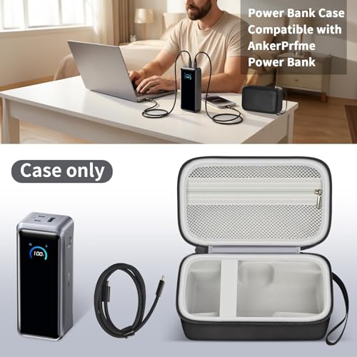 Power Bank Case Compatible with Anker Prime 26,250 Power Banks, Customized Storage Organizer for 26K,300W Power Bank and 100W Charging Base, Cable for Business Travel & Outdoor Use (Box Only) - style: Customized for 26250