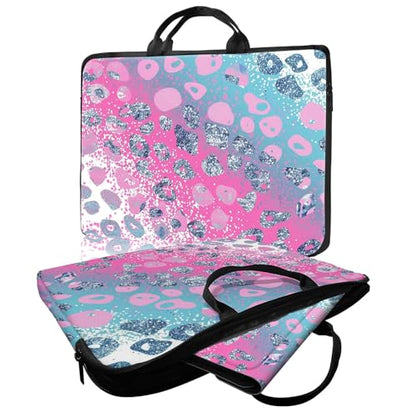 Laptop Bag,14 15 15.6 inch Laptop Case Sleeve,Computer Sleeve with Handle for Women Men,Carrying Case for MacBook,Dell,Lenovo,Notebook Computer,Pink Blue Glitter - color: Pink Blue Glitter