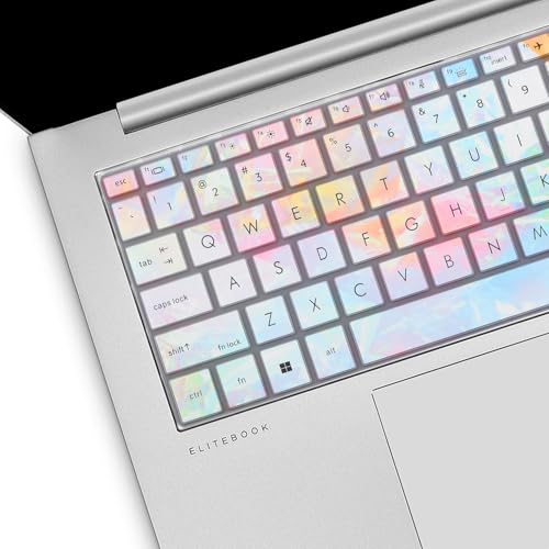 Keyboard Cover for HP EliteBook 830 835 840 845 1040 G9 G10 2025 2024 2023 2022 13.3 14 inch Laptop Accessories Keyboard Protective Skin (Not fit The 830/840/845/1040 G8 G7 G6 G5 G4 G3)-Iridescent - color: Iridescent