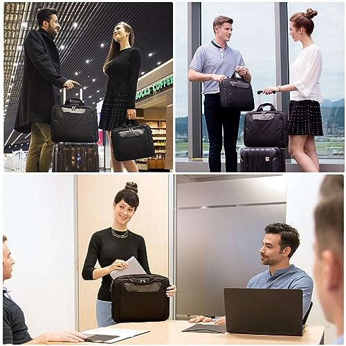 EVERKI Advance Laptop Briefcase 18.4 Inch - Business Briefcase for Men & Women, Ideal Lap Top Computer Bag for Travel, Heavy Duty Laptop Bag, Lap Top Messenger Carrying Case, (EKB407NCH18) Black - size: 18.4-Inch