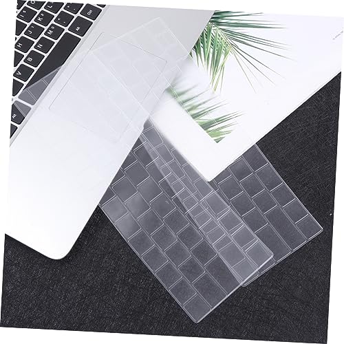 KALLORY 5pcs Transparent Keyboard Cover for Water Resistant Laptop Keyboard Protector Easy to with Models for Daily Use