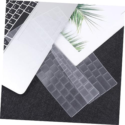 KALLORY 5pcs Transparent Keyboard Cover for Water Resistant Laptop Keyboard Protector Easy to with Models for Daily Use