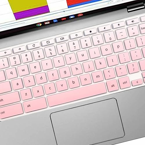 Keyboard Cover for ASUS Chromebook CX1100 CX1101 CX1102 CR1100 11.6, Chromebook C523NA CX1500 CX1400 CM1400 14 15.6, Chromebook C523NA C433 C425TA C423 C302 (NOT FIT C436 C434 CX1700 CX3 CX5 CX9) - color: MintGreen