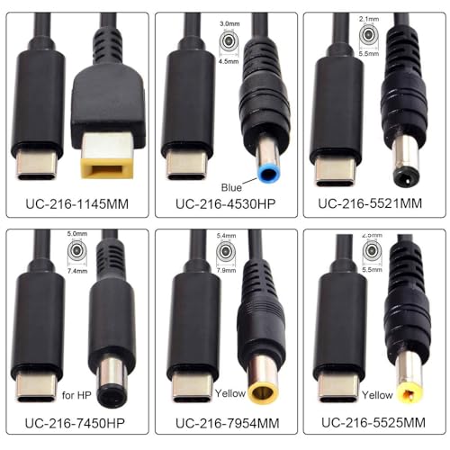Type C USB-C Input to DC 5.5 * 2.5mm Power PD Charge Cable for Laptop Notebook - style: 65W DC5.5X2.5MM