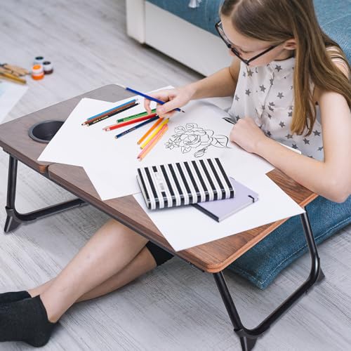 Wishacc Book Stand for Reading in Bed - Hands-Free Reading Companion for Bedtime Relaxation and Comfort - color: Brown