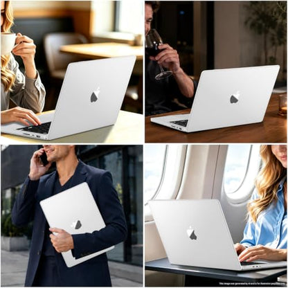MOSISO Compatible with MacBook Pro 14 inch Case M5 M4 M3 M2 M1 2026-2021 | Ultra-Thin Seamlessly Closes Crack-Resistant Protective Hard Matte Shell&Keyboard Cover, Matte Clear - color: Matte Clear