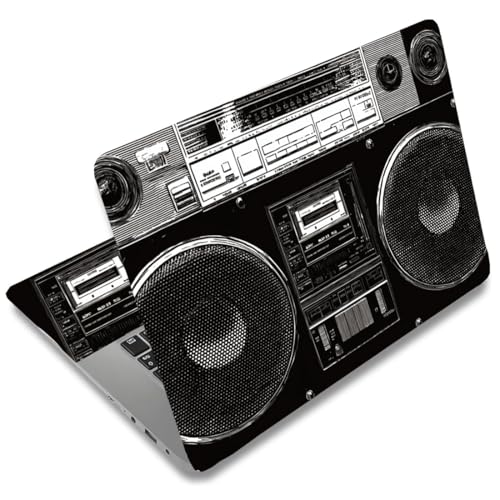 SUPERDANT Laptop Skin Sticker Vintage Radio Laptop Decals Personalized Universal Notebook Computer Wrap Vinyl Skin Stickers Cover Art Decal Removable 12-15.6 Inch Waterproof Scratch-Resistant Gifts - style: Radio