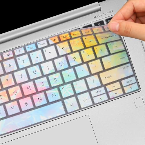 Keyboard Cover for HP EliteBook 830 835 840 845 1040 G9 G10 2025 2024 2023 2022 13.3 14 inch Laptop Accessories Keyboard Protective Skin (Not fit The 830/840/845/1040 G8 G7 G6 G5 G4 G3)-Iridescent - color: Iridescent