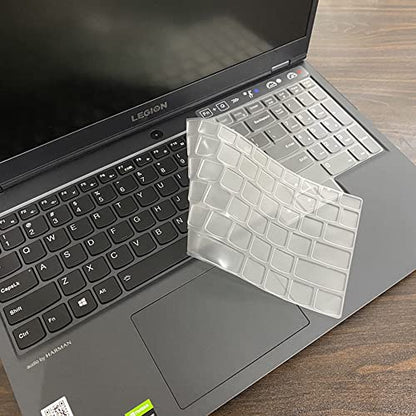 Keyboard Cover for Lenovo Legion 5 5i 5p 5pi 15.6 17.3/ Pro 5 5i 7 7i (Gen 8/9) 16, Legion 9 16IRX8 16IRX9/Pro 9i Gen 9 16/ Slim 7 7i(Gen9/Gen 8/7/6), Lenovo LOQ 15.6 16 inch, Clear - color: Clear