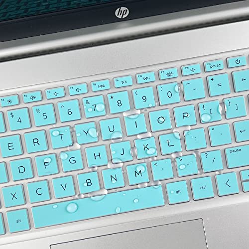 Keyboard Cover for HP Pavilion/HP Laptop 15-eg 15-eh 15-er 15-eg2078nr 15-eg0165st 15-eg0000 15t-er000 15-er0056cl 15-er0097nr 15t-eg000 15-eg100 15-eg1053cl 15-eg1073cl eg0050wm, HP 17-cn/cp - color: Hotblue(Regular Letters)