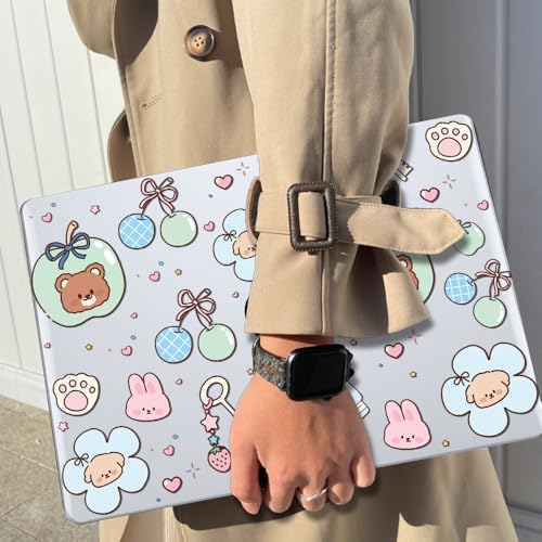 for MacBook Neo 13 inch Case 2026 Release A3404 Cover, Ultra-Thin Printed Pattern Plastic Hard Shell Case Protective Case for MacBook Neo 13 with Apple A18 Pro Chip, Cute Little Bear - color: Cute Little Bear