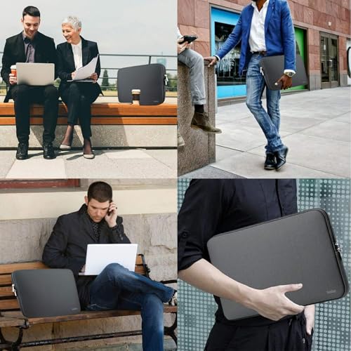 Laptop Sleeve Case 14 Inch, Resistant Neoprene Laptop Cover/Notebook Computer Pocket Case/Tablet Briefcase Carrying Bag for 14 inch HP, Lenovo, Asus Notebook, Ultrabook, Grey - color: Grey, size: 14 inch