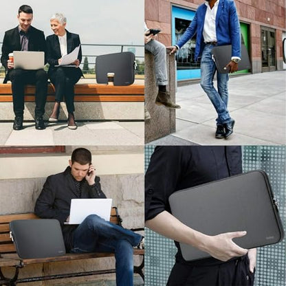 Laptop Sleeve Case 14 Inch, Resistant Neoprene Laptop Cover/Notebook Computer Pocket Case/Tablet Briefcase Carrying Bag for 14 inch HP, Lenovo, Asus Notebook, Ultrabook, Grey - color: Grey, size: 14 inch