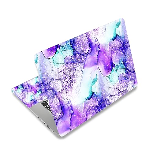 12.1 13 13.3 14 15 15.4 15.6 Inches Personalized Laptop Vinyl Skin Sticker Decal Universal Netbook Skin Sticker Reusable Notebook PC Art Decal Protector Cover Case (Purple Marble 1) - color: Purple Marble 1