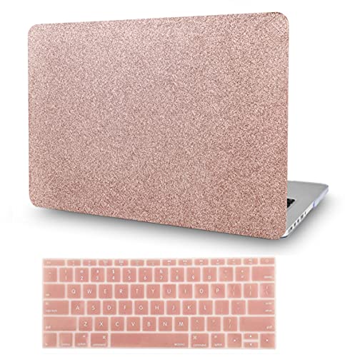 KECC Ultra Thin Case for MacBook Air 13 inch M5 2026 2025-2021 Release M4 M3 M2 M1 Pro/Max Chip, Lightweight Plastic Hard Shell for MacBook Air 13.3” + Keyboard Cover, Pink Sparkling - color: Pink Sparkling, size: Air 13" M2-M5 2022-2026
